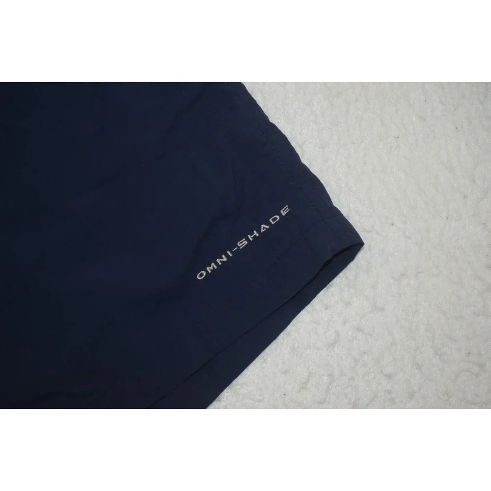 Columbia PFG Fishing Swim Trunks Blue‎ Nylon W/Pockets Mens Size Small x 6